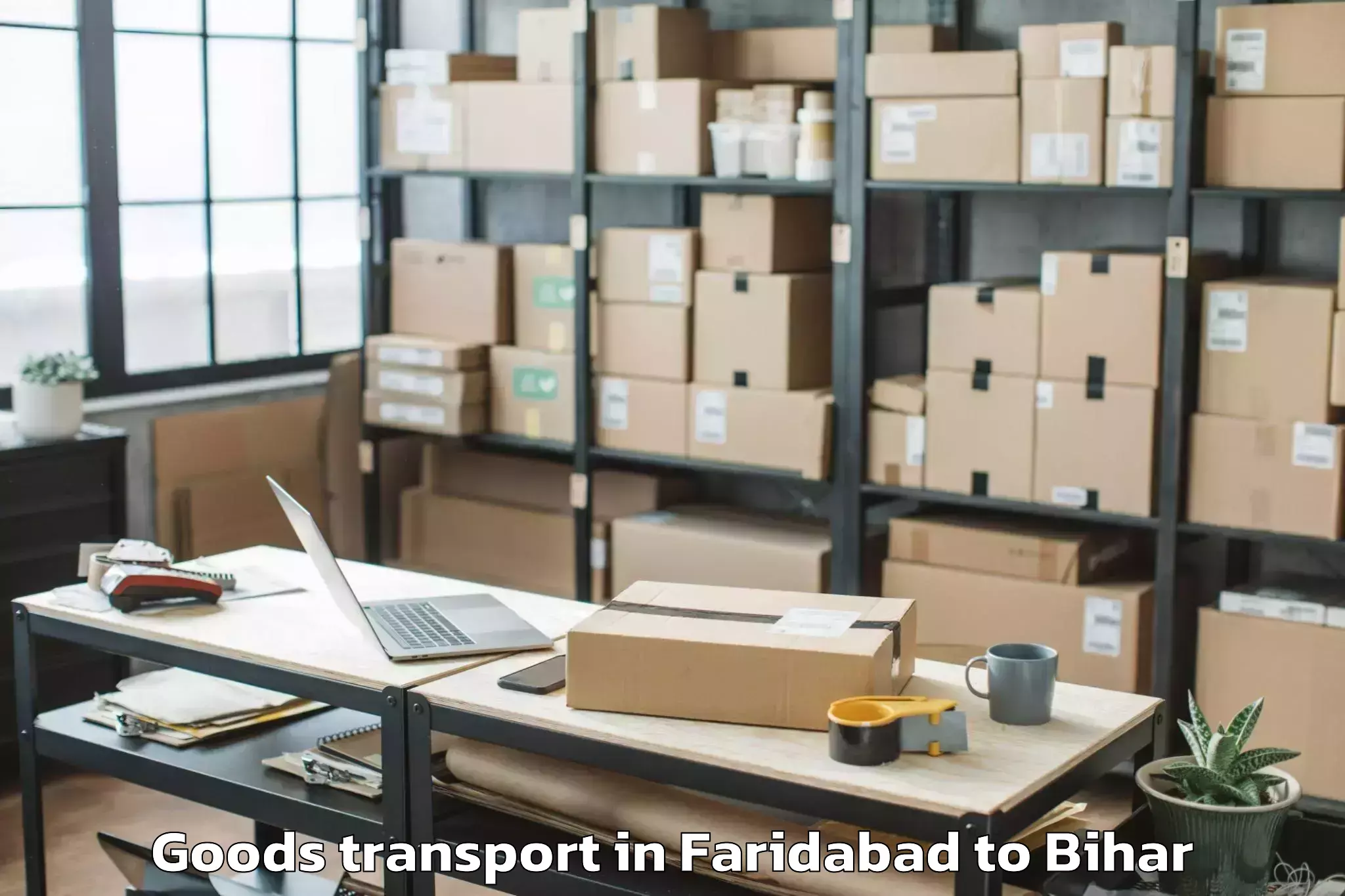 Professional Faridabad to Muzaffarpur Airport Mzu Goods Transport